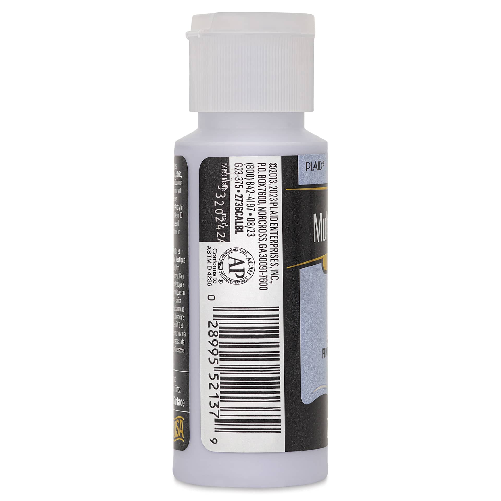 FolkArt Multi-Surface Acrylic Paint - Wisteria, 59 ml bottle side