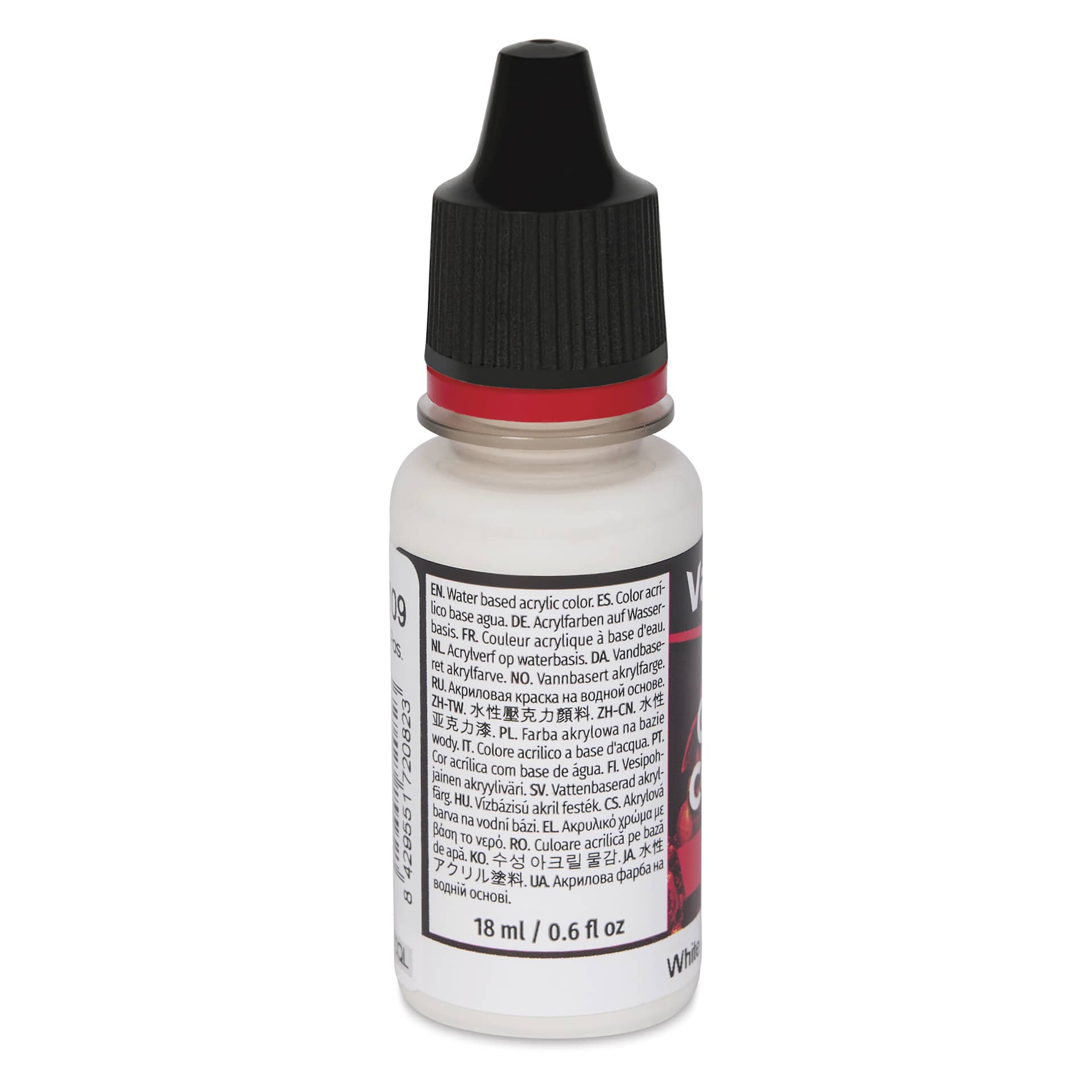 Vallejo Game Color Acrylic Ink - White, 18 ml - back of bottle
