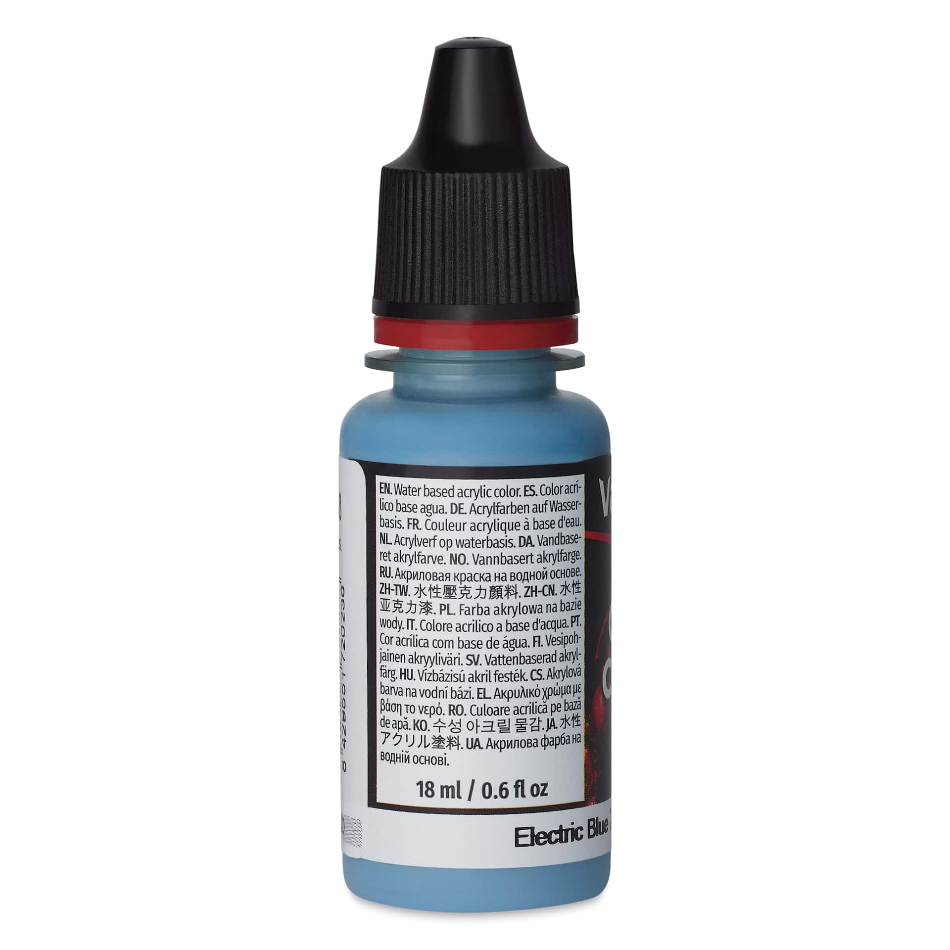 Vallejo Game Color Acrylic Paint - Electric Blue, 18 ml - side