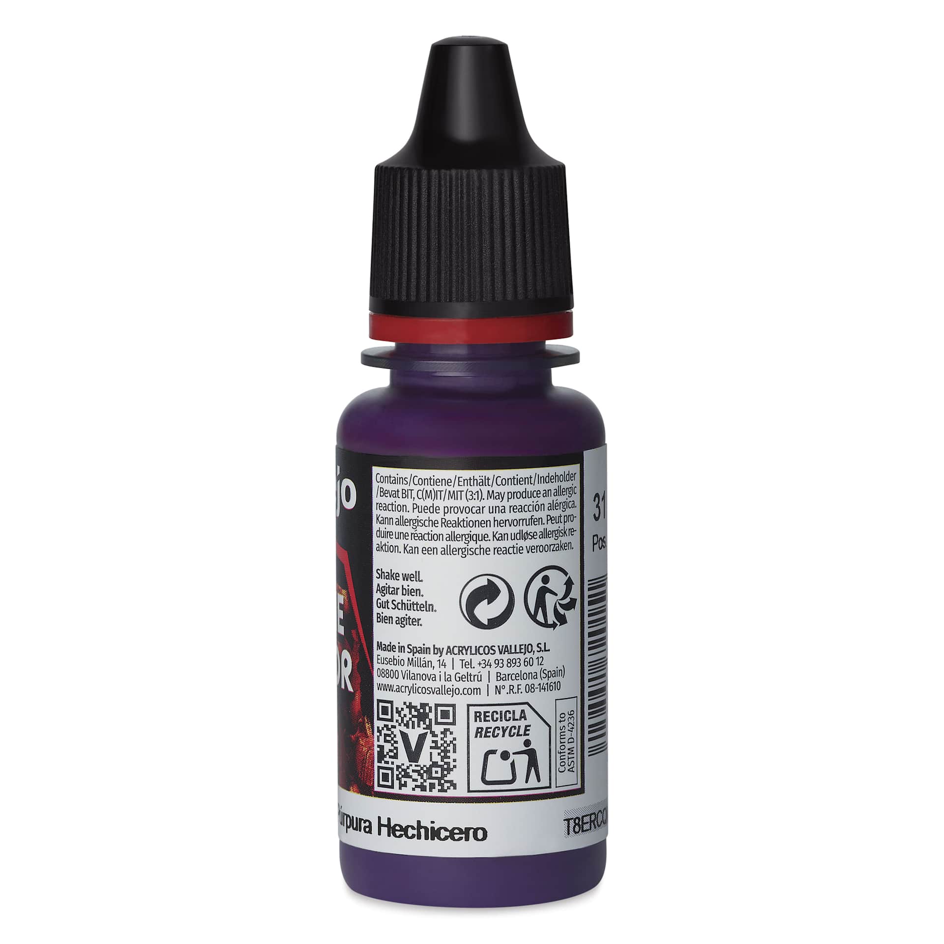 Vallejo Game Color Acrylic Paint - Hexed Lichen, 18 ml - back