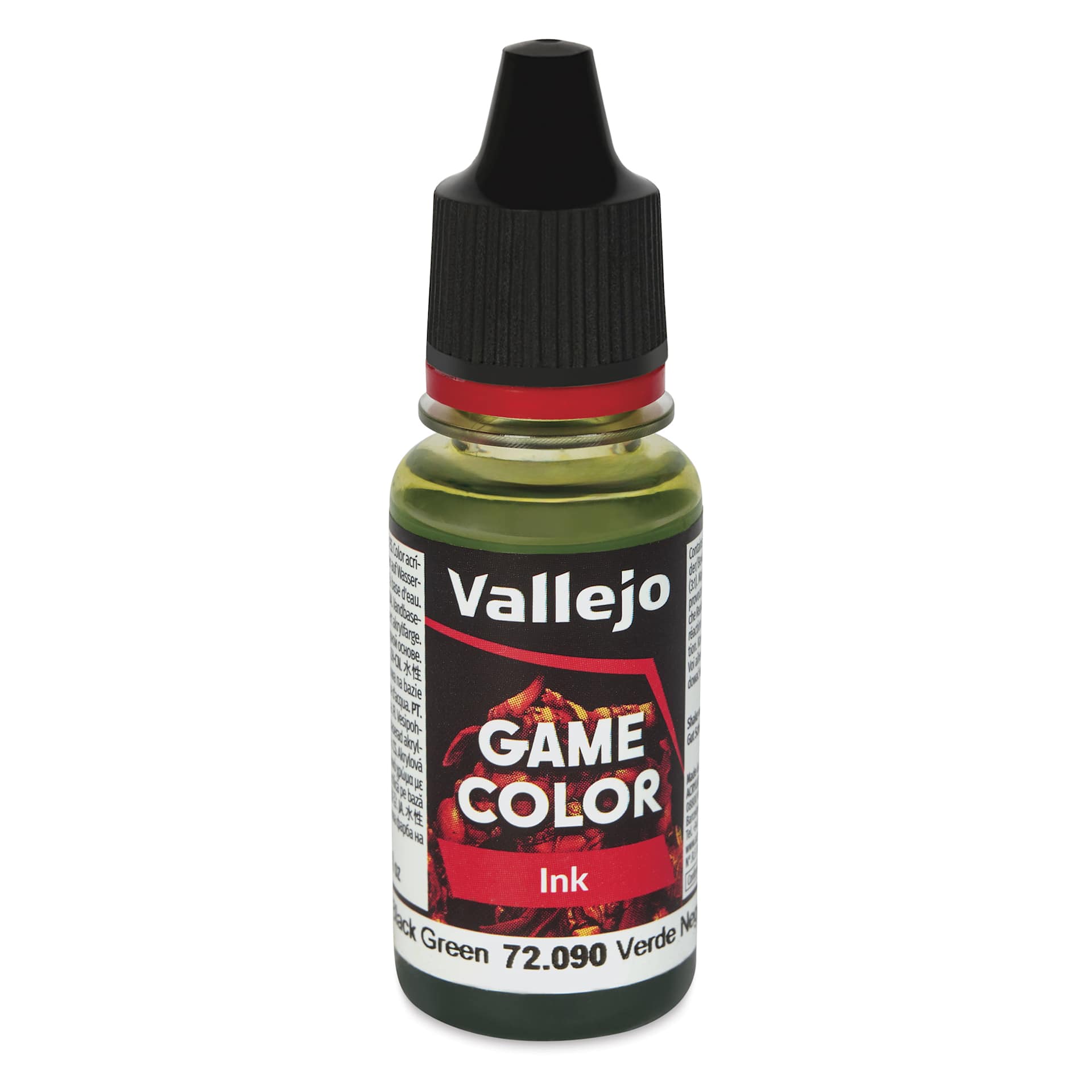 Vallejo Game Color Acrylic Ink - Black Green, 18 ml