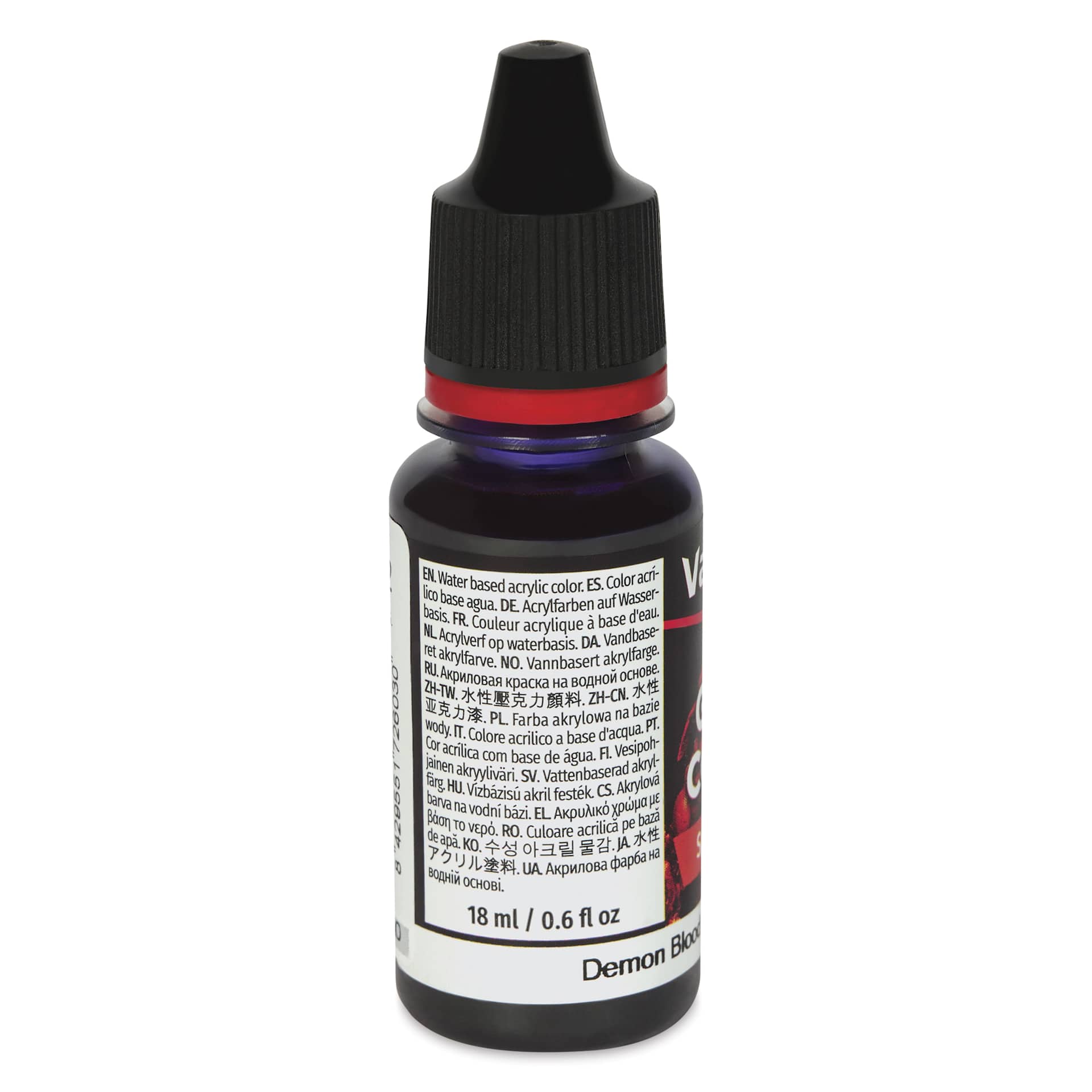 Vallejo Game Color Special FX Acrylic Paint - Demon Blood, 18 ml - back
