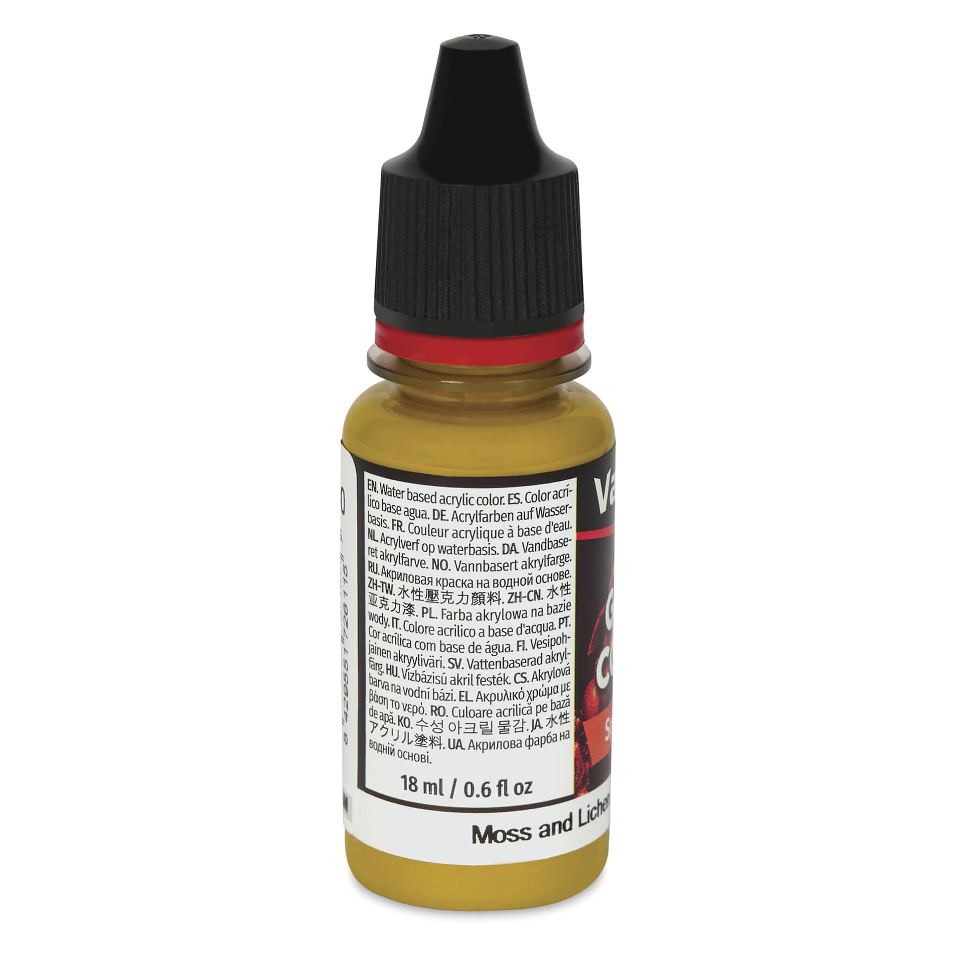 Vallejo Game Color Special FX Acrylic Paint - Moss and Lichen, 18 ml - side