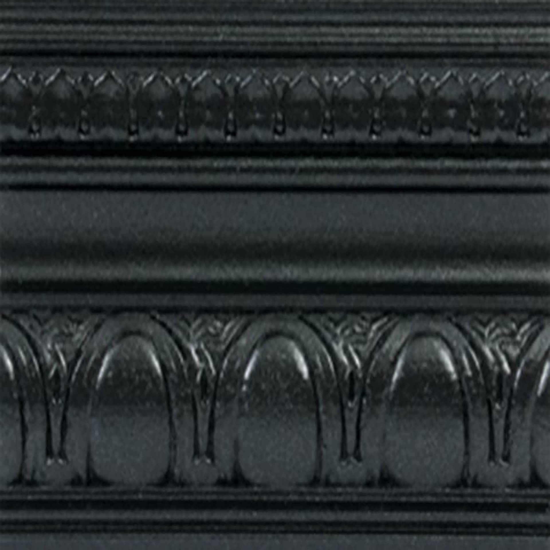 Modern Masters Metallic Paint - Black Pearl painted on a piece of trim