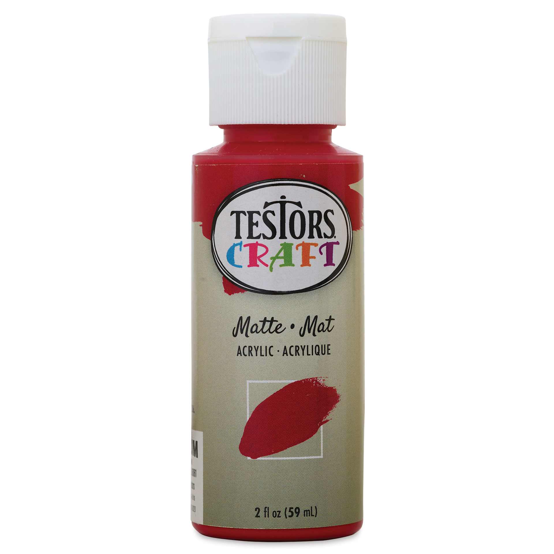 Testors Craft Acrylic Paint - Ruby, 2 oz Bottle
