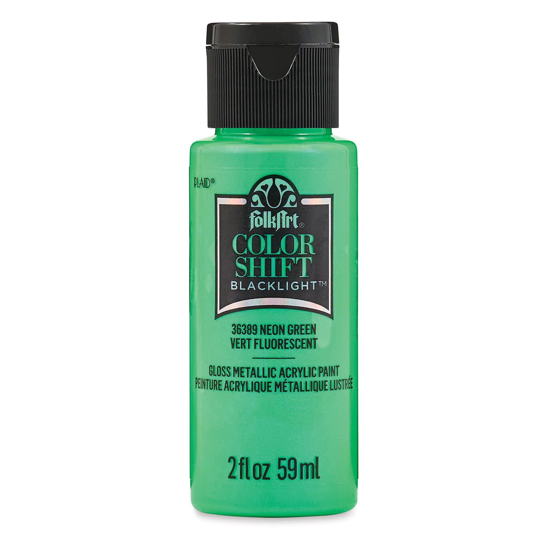 FolkArt Colorshift Blacklight Acrylic Paint - Green, 2 oz