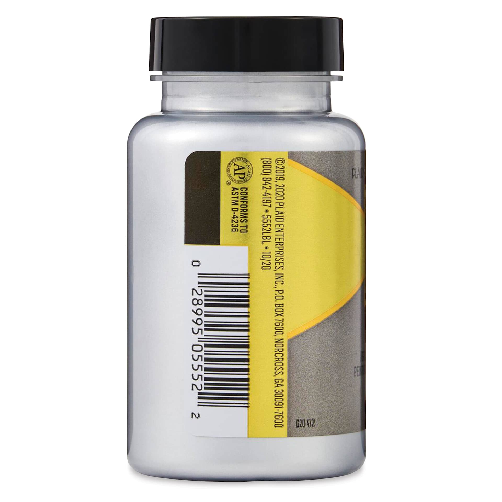 FolkArt Treasure Gold Acrylic Paint - Platinum, 4 oz Jar, side