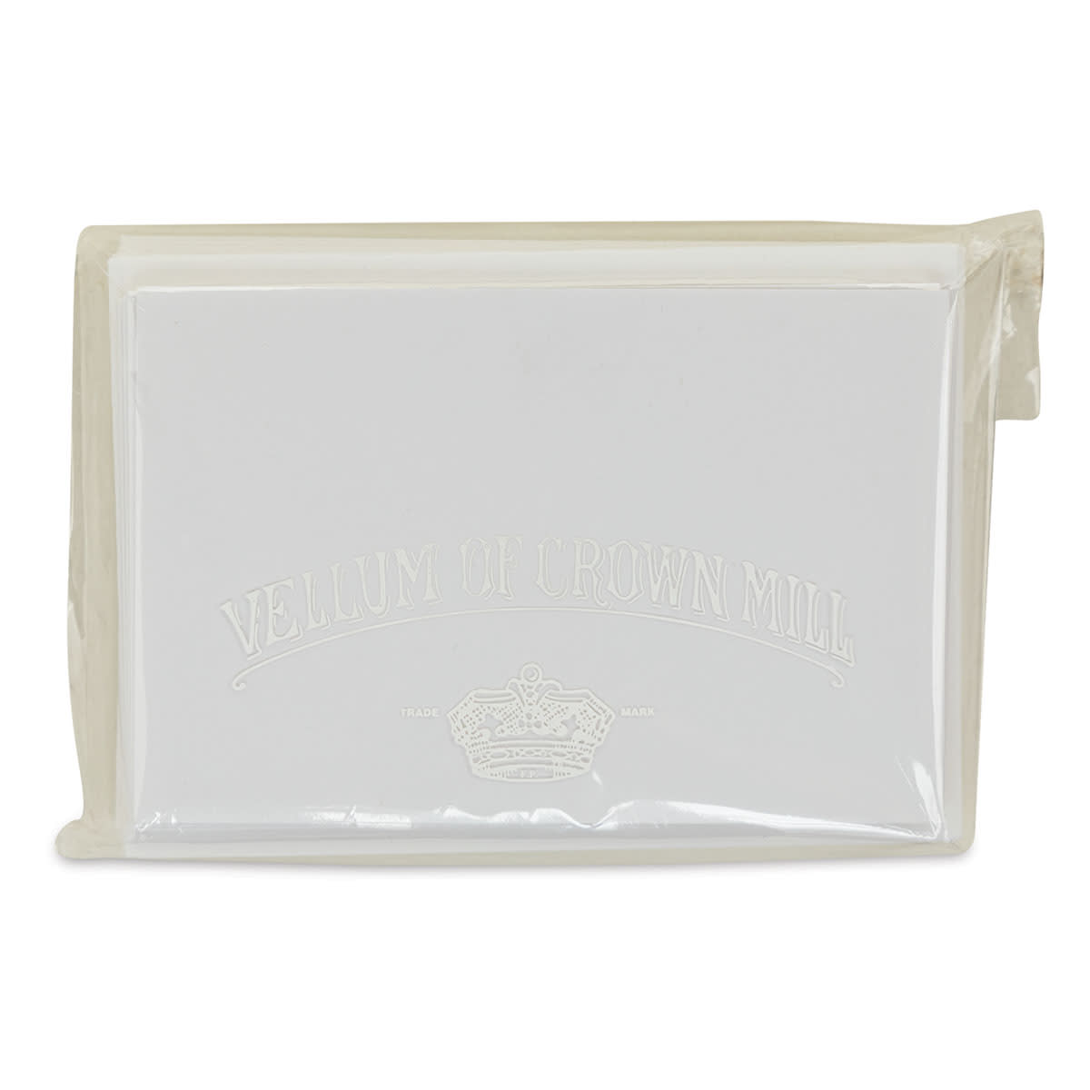 Original Crown Mill Flat Mini Cards and Envelopes - White, Pkg of 10 (in package)