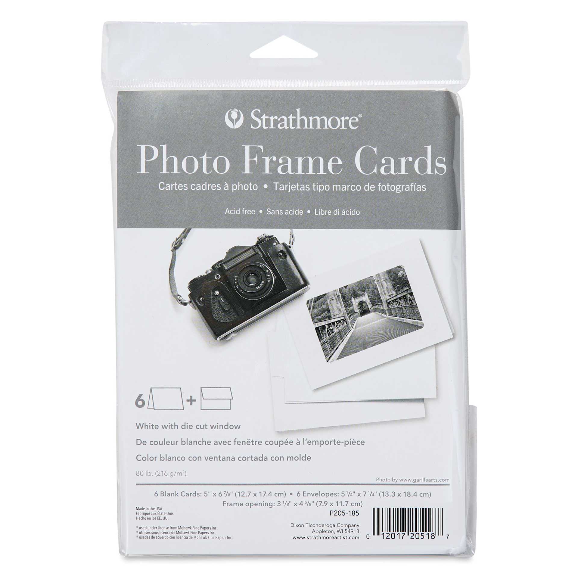 Strathmore Photo Frame Cards and Envelopes - Pkg of 6, front of the packaging Strathmore Photo Frame Cards and Envelopes - Pkg of 6, front of the packaging