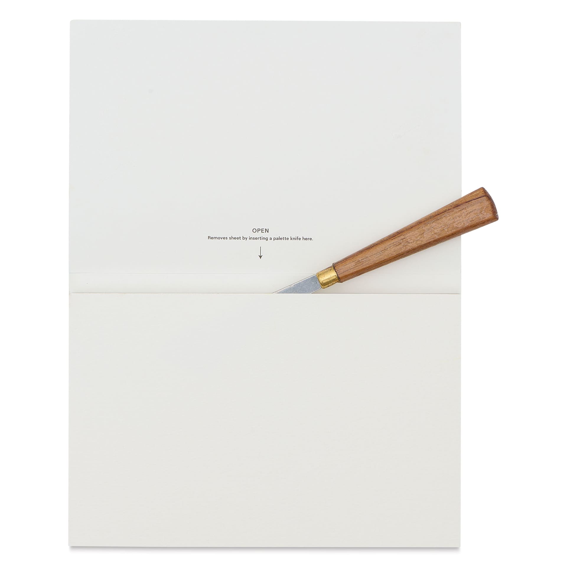 Himi Watercolor Paper Pads - glued on all four sides, removing top sheet with palette knife (not included)