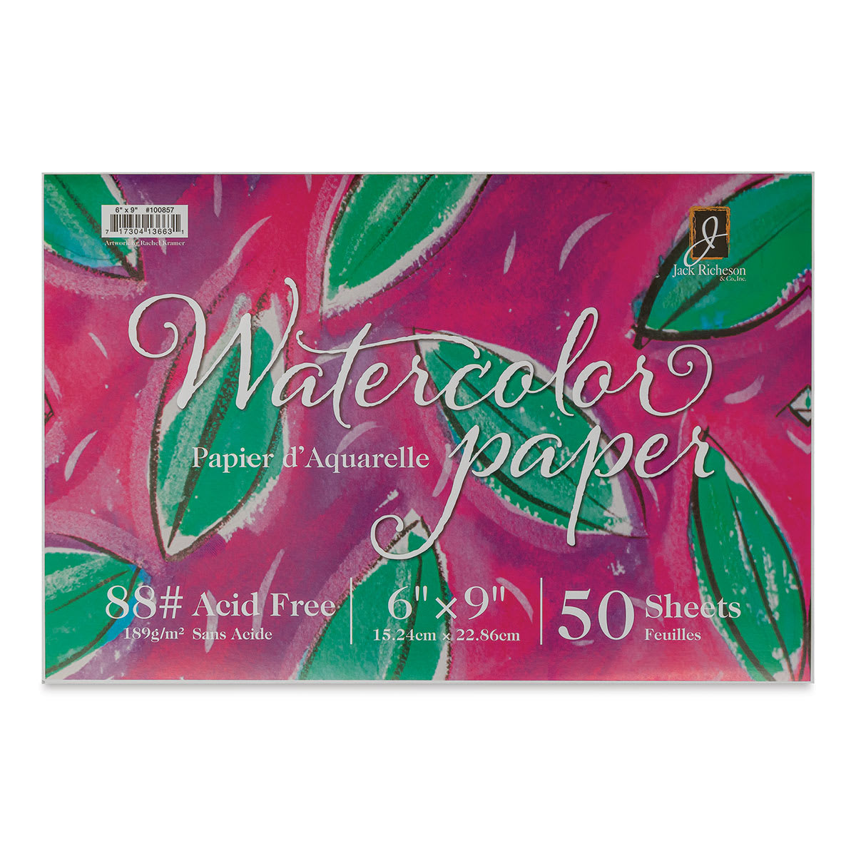 Richeson Bulk Pack Watercolor Paper - 6" x 9", 88 lb, Pkg of 50 sheets