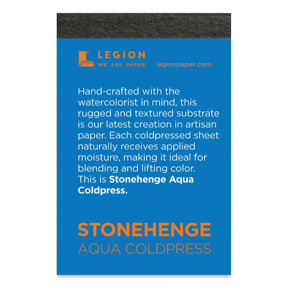 Legion Stonehenge Aqua Watercolor Block - Cold Press, 12" x 16", 140 lb, 15 Sheets