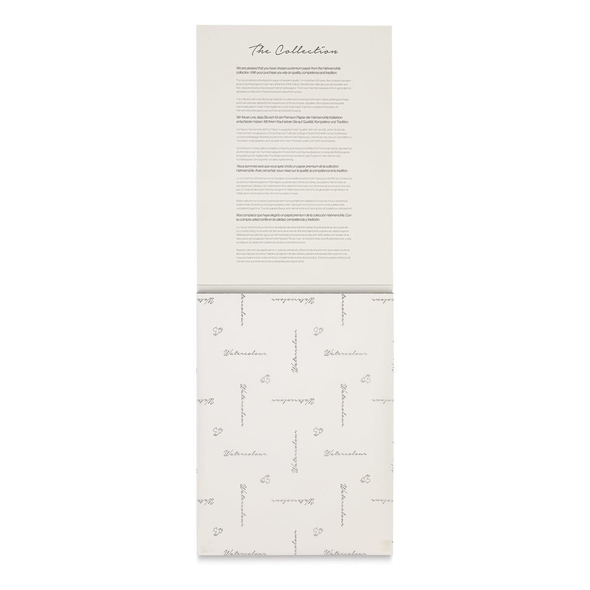 Hahnemühle The Collection Watercolor Pad (shown with cover open and protective top sheet)
