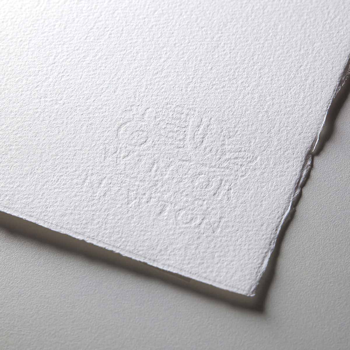 Winsor & Newton Professional Watercolor Paper - Close-up of watermark to show color and texture Winsor & Newton Professional Watercolor Paper - Close-up of watermark to show color and texture