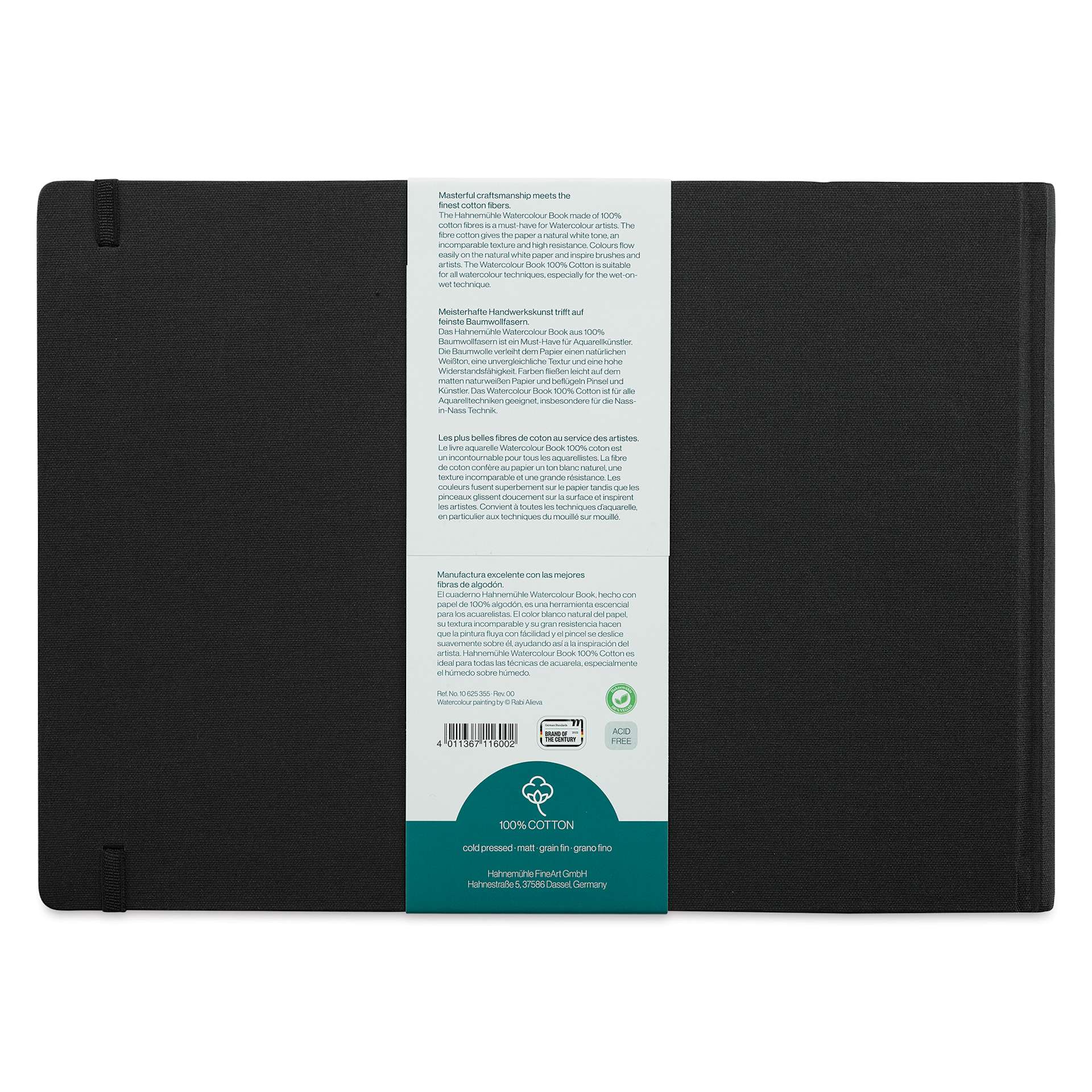 Hahnemühle Watercolor Book - 11.7" x 8.3", A4, 60 Pages, Landscape (back)