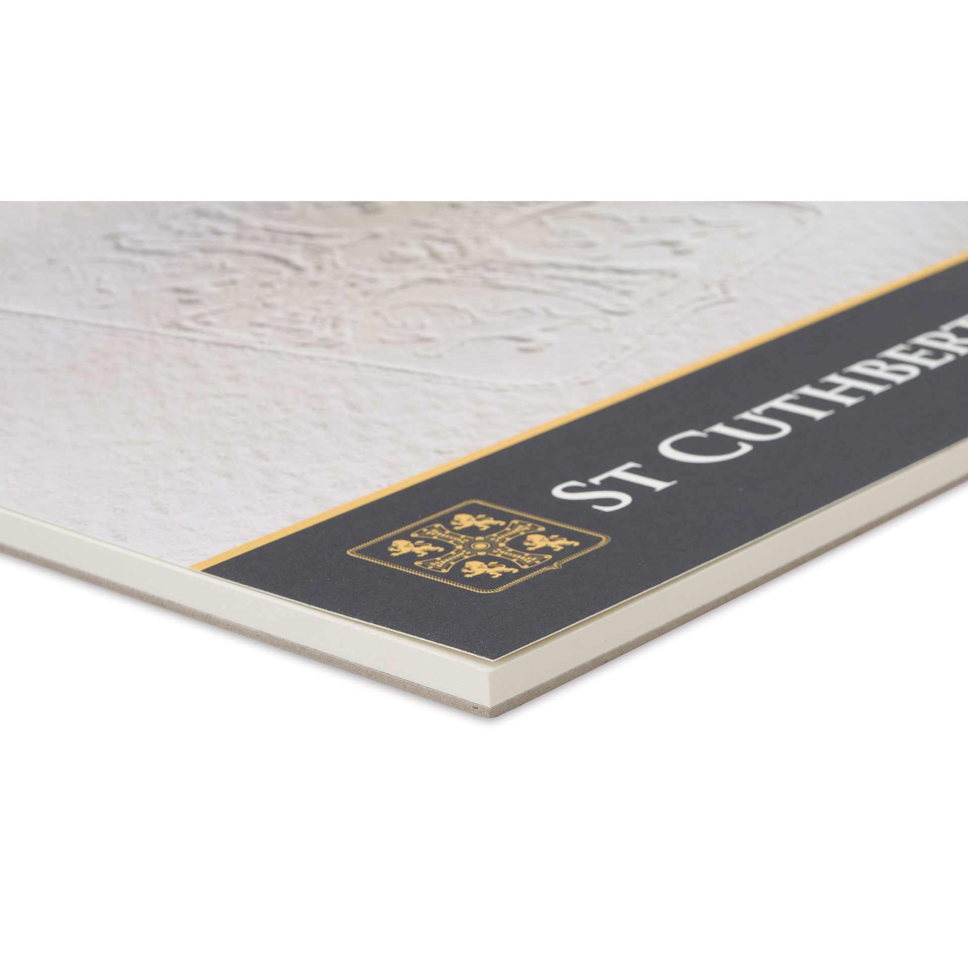 Saunders Waterford Watercolor Pad - 12" x 16", Hot Press, 140 lb, 12 Sheets (close-up of corner)