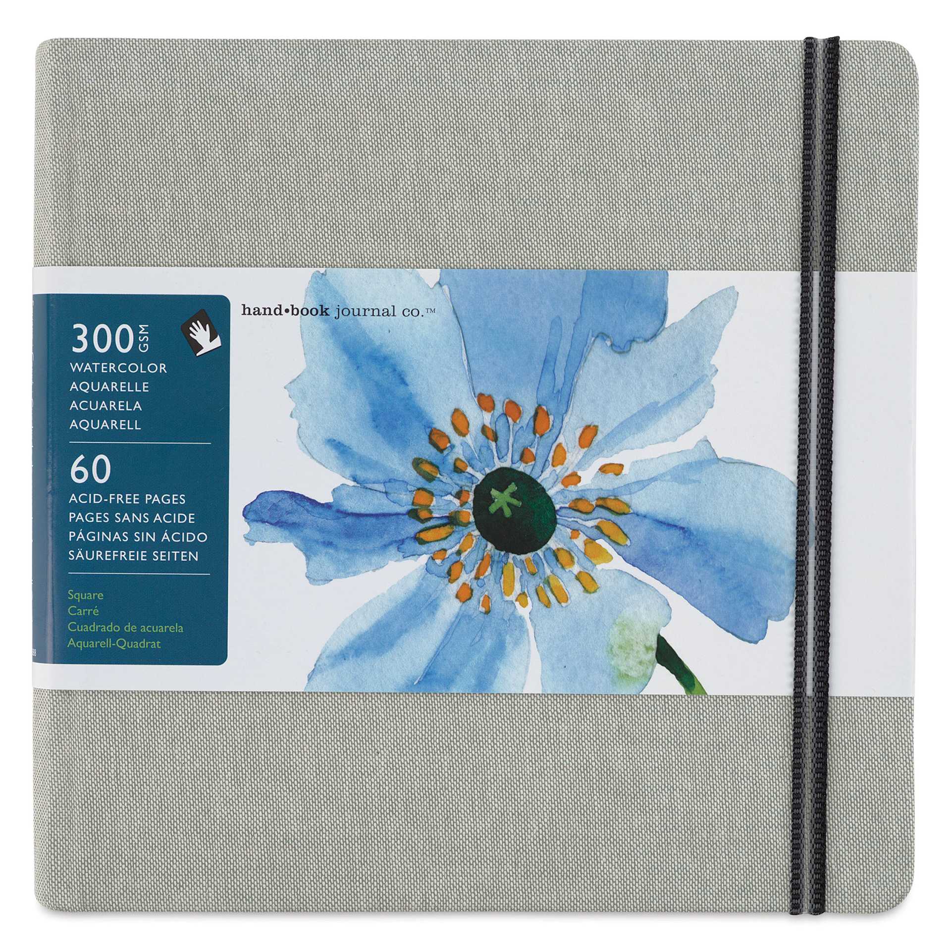 Hand Book Paper Co. Watercolor Journal - 8-1/4" x 8-1/4", Square, front of the notebook Hand Book Paper Co. Watercolor Journal - 8-1/4" x 8-1/4", Square, front of the notebook