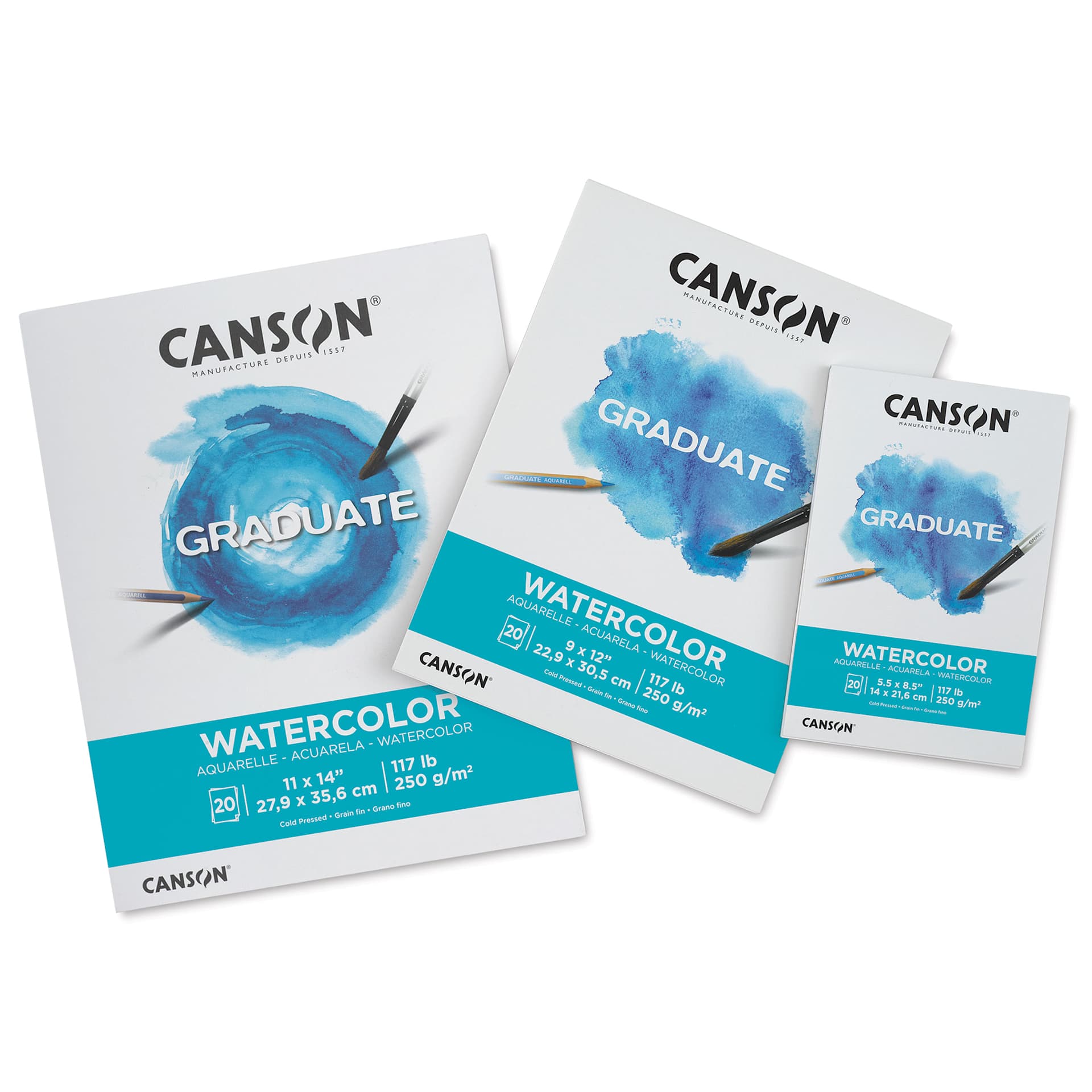 Canson Graduate Watercolor Pads, various sizes