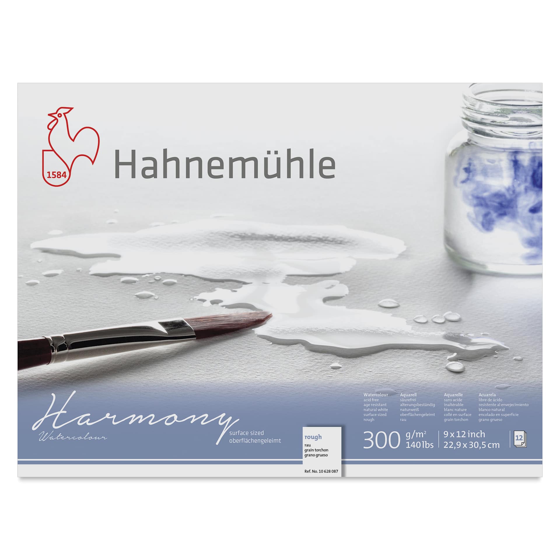 Hahnemühle Harmony Watercolor Block - 9" x 12", Rough, front cover