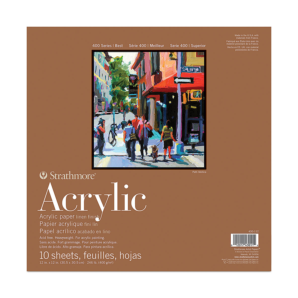Strathmore 400 Series Acrylic Pad - 12" x 12", 10 Sheets