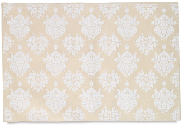 Lamali Decorative Paper - 22" x 30", White, Victoria Venetian Mask, Single Sheet