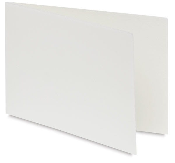 Fabriano Medioevalis Stationery - Landscape Folded Card standing upright at slight angle
