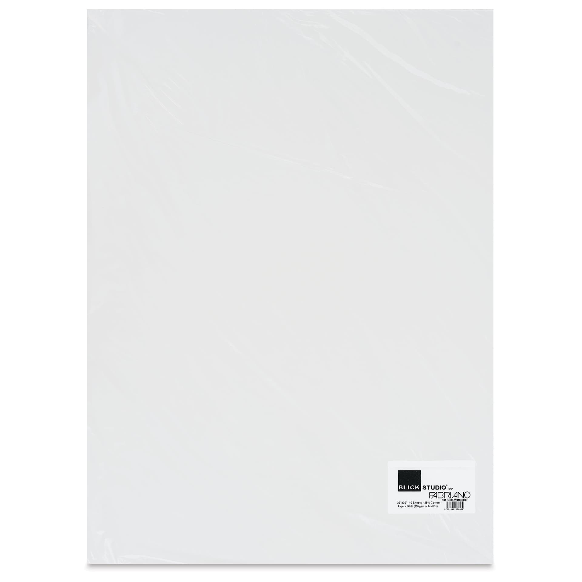 Blick Studio Watercolor Papers - Hot Press, 22" x 30", 10 Sheets