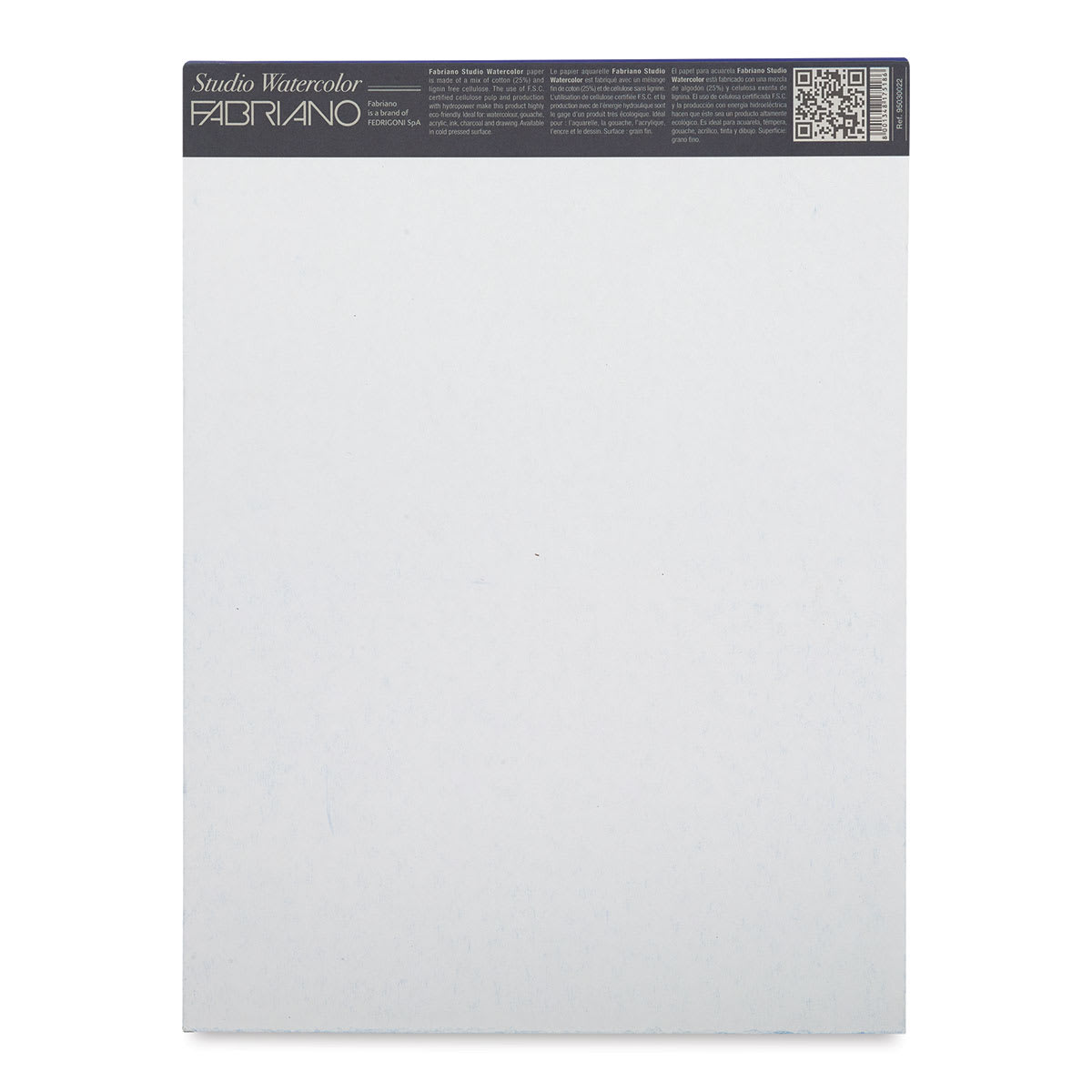 Fabriano Studio Watercolor Pad - 9'' x 12'', 300 gsm, Cold Press, 50 Sheets (back cover)