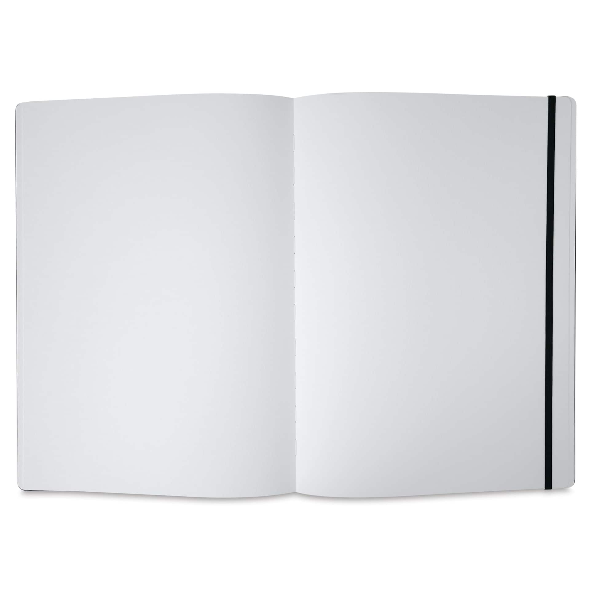 Moleskine Art Collection Watercolor Notebook - 16-1/2" x 12", Portrait, 60 Pages (open to show paper)