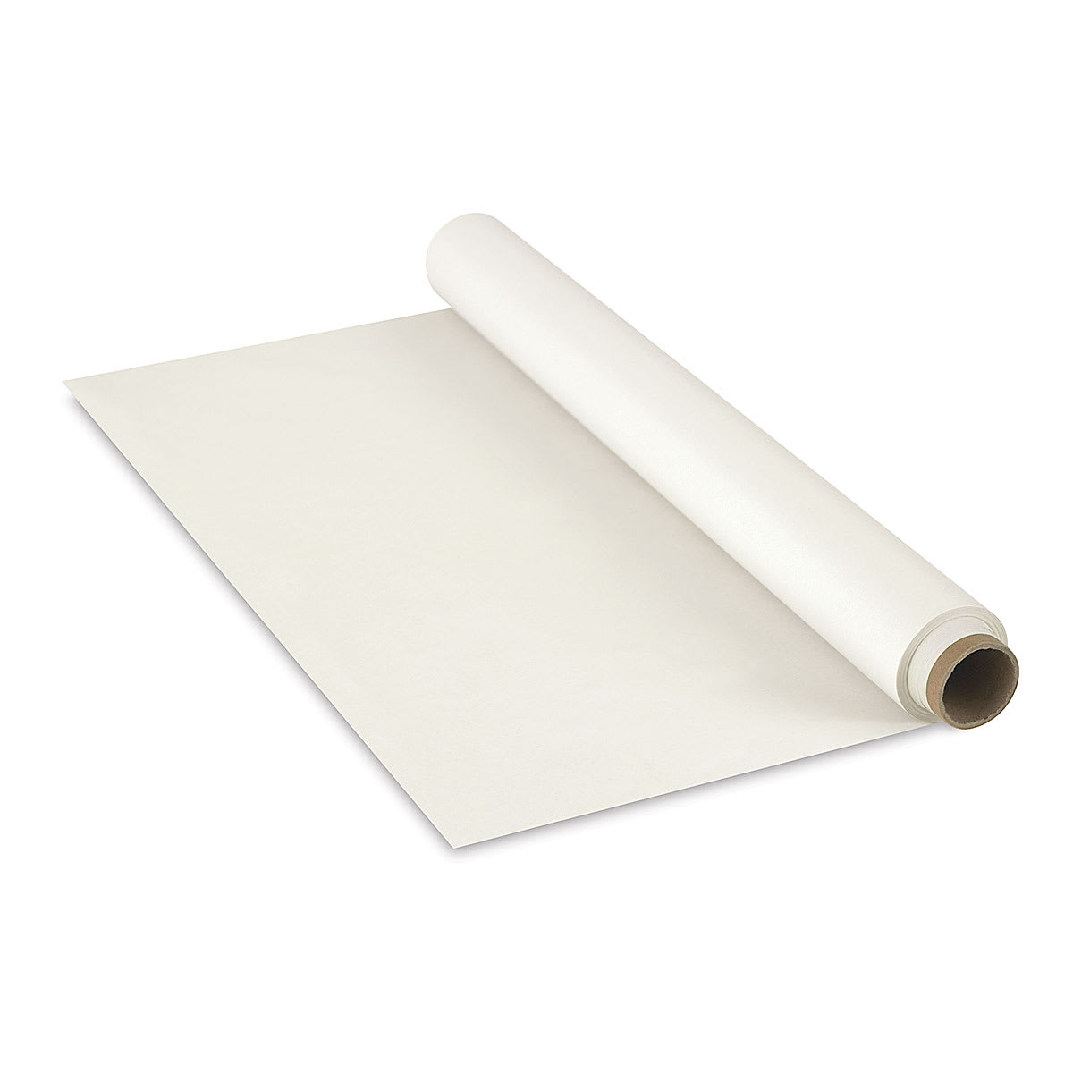 Grafix Edge Newsprint - Angled view of Newsprint Roll slightly unrolled
