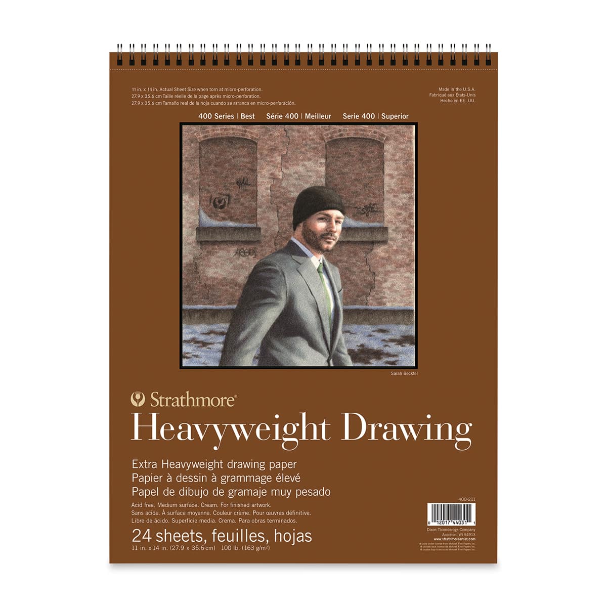 Strathmore Heavyweight Drawing Pad - 11" x 14", 24 sheets, 100 lb (163 gsm)