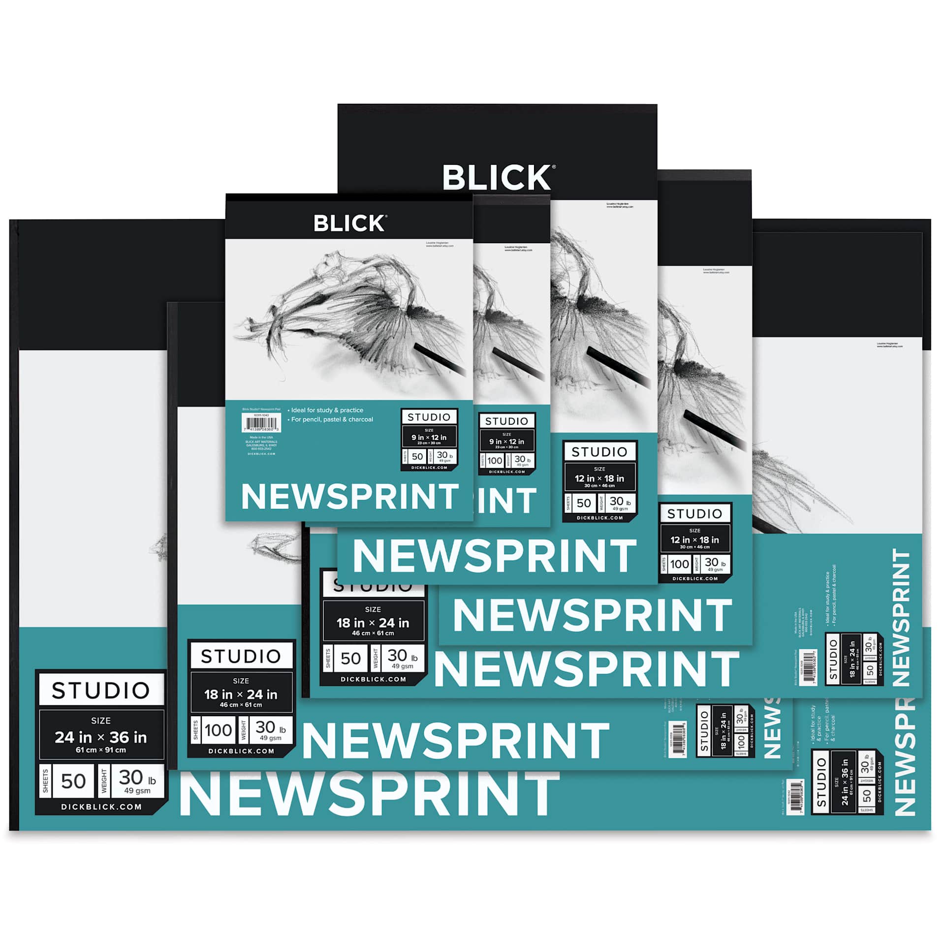 Blick Studio Newsprint Pads, various sizes