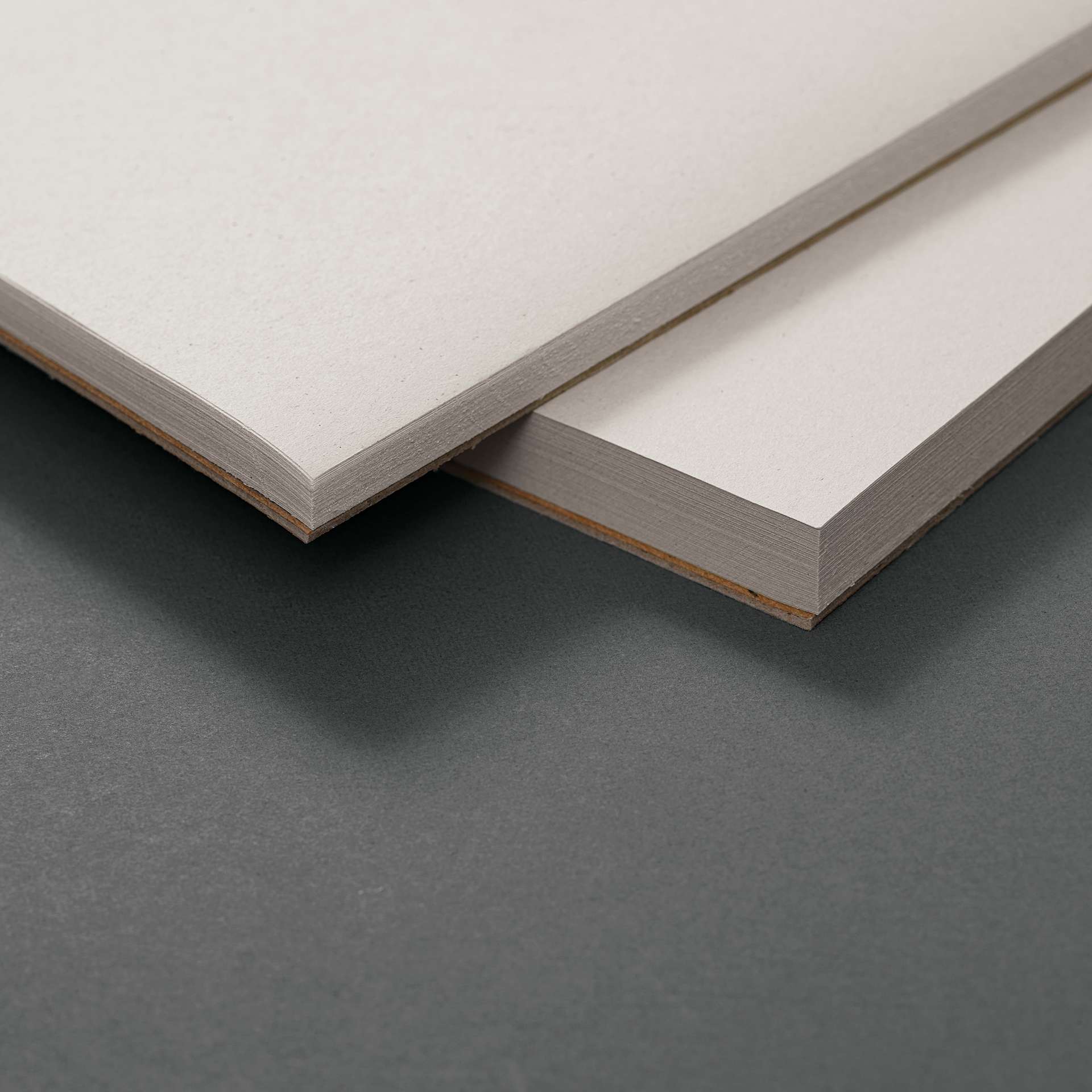 Blick Studio Newsprint Pads, corners of two open pads