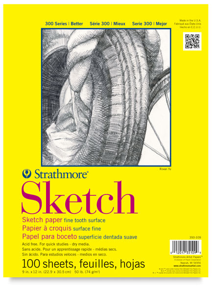 Sketch Pad, 100 Sheets, Glue Bound 