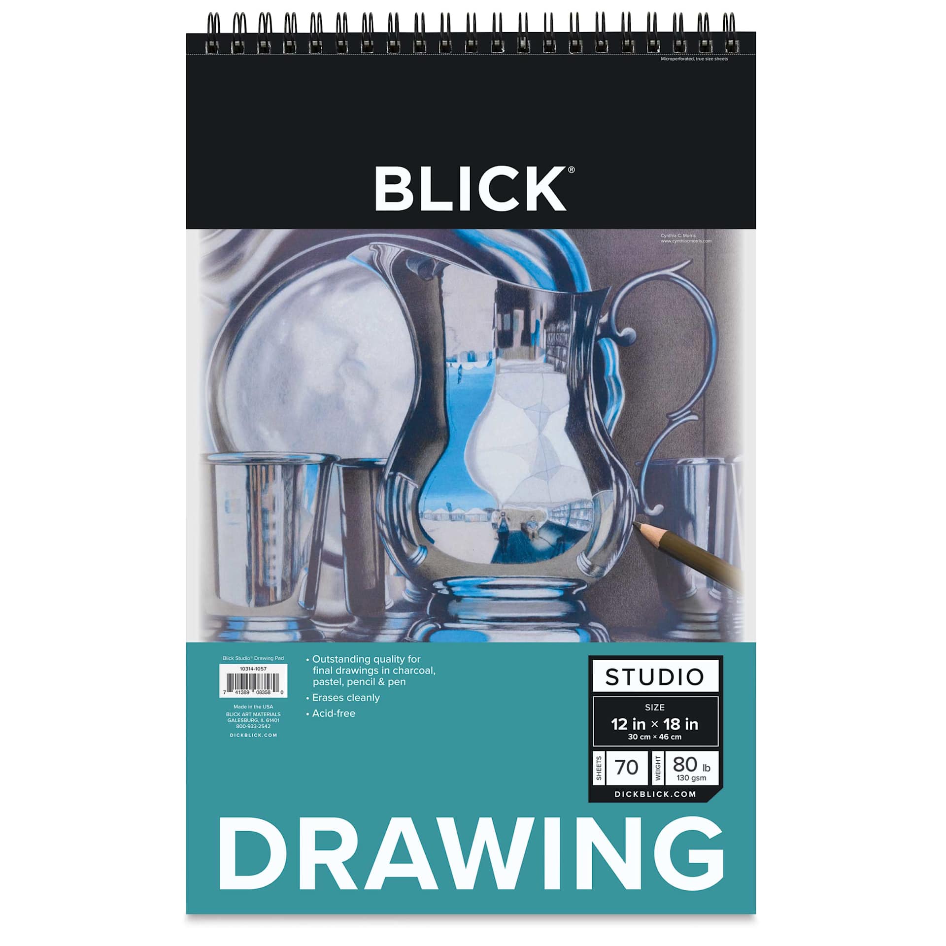 Blick Studio Drawing Pad - 12" x 18", 70 Sheets, front of pad