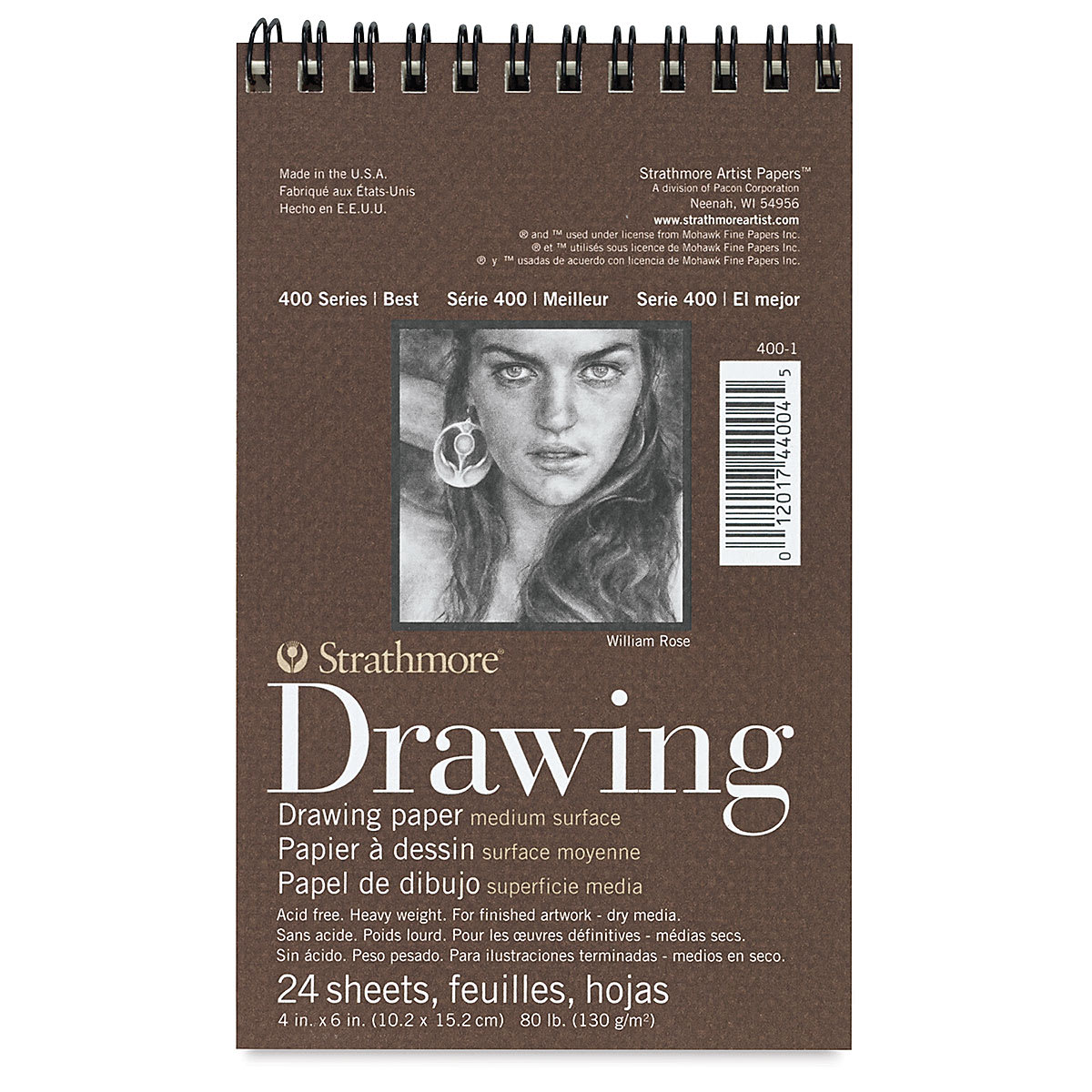 Strathmore 400 Series Drawing Paper Pad - 4" x 6", 24 Sheets