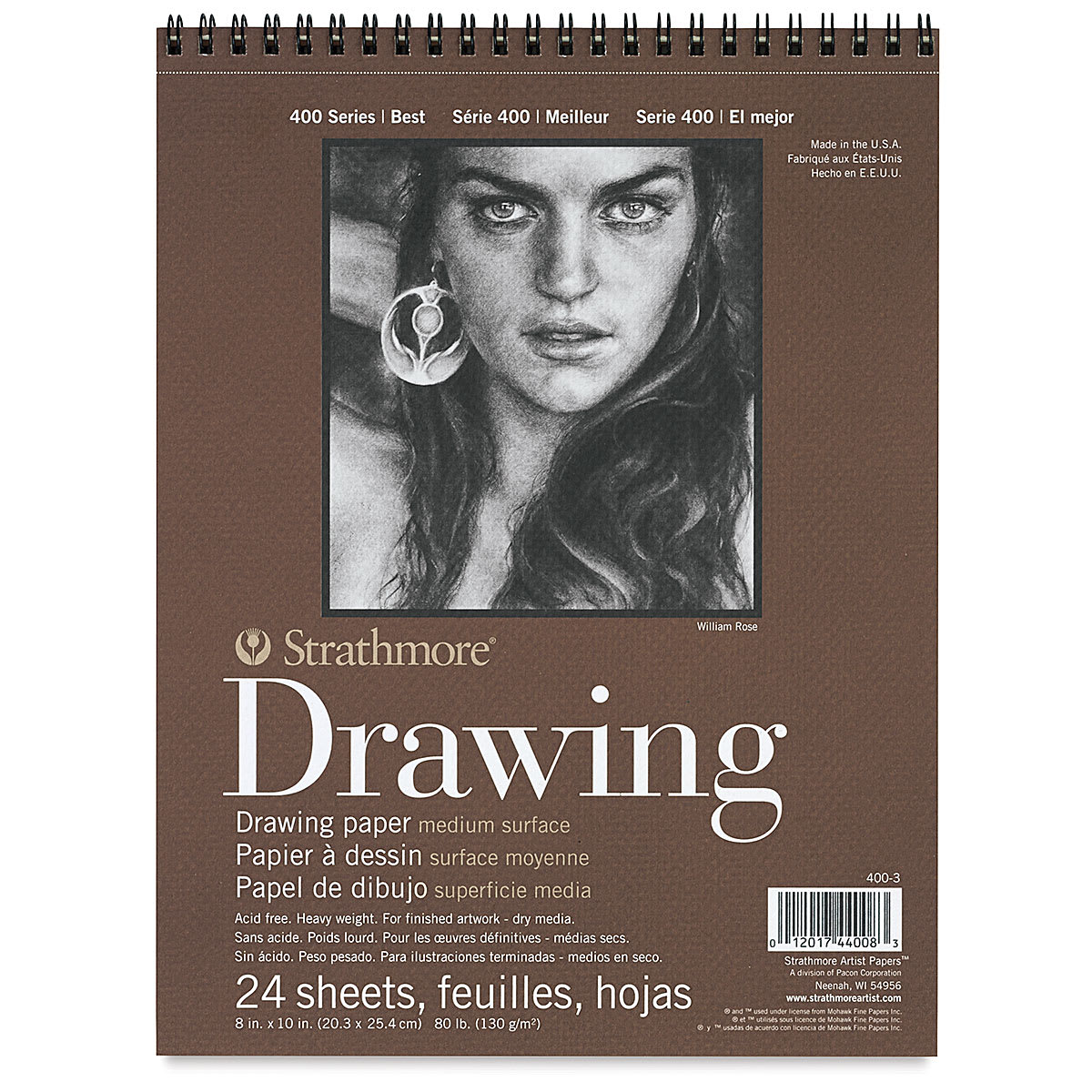 Strathmore 400 Series Drawing Paper Pad - 8" x 10", 24 Sheets