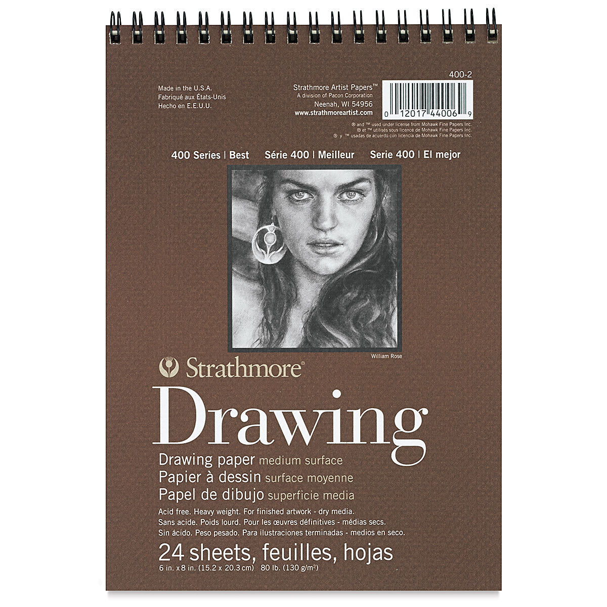 Strathmore 400 Series Drawing Paper Pad - 6" x 8", 24 Sheets