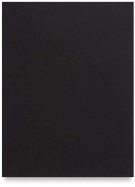 Strathmore Artagain Drawing Paper - Single sheet of Coal Black shown