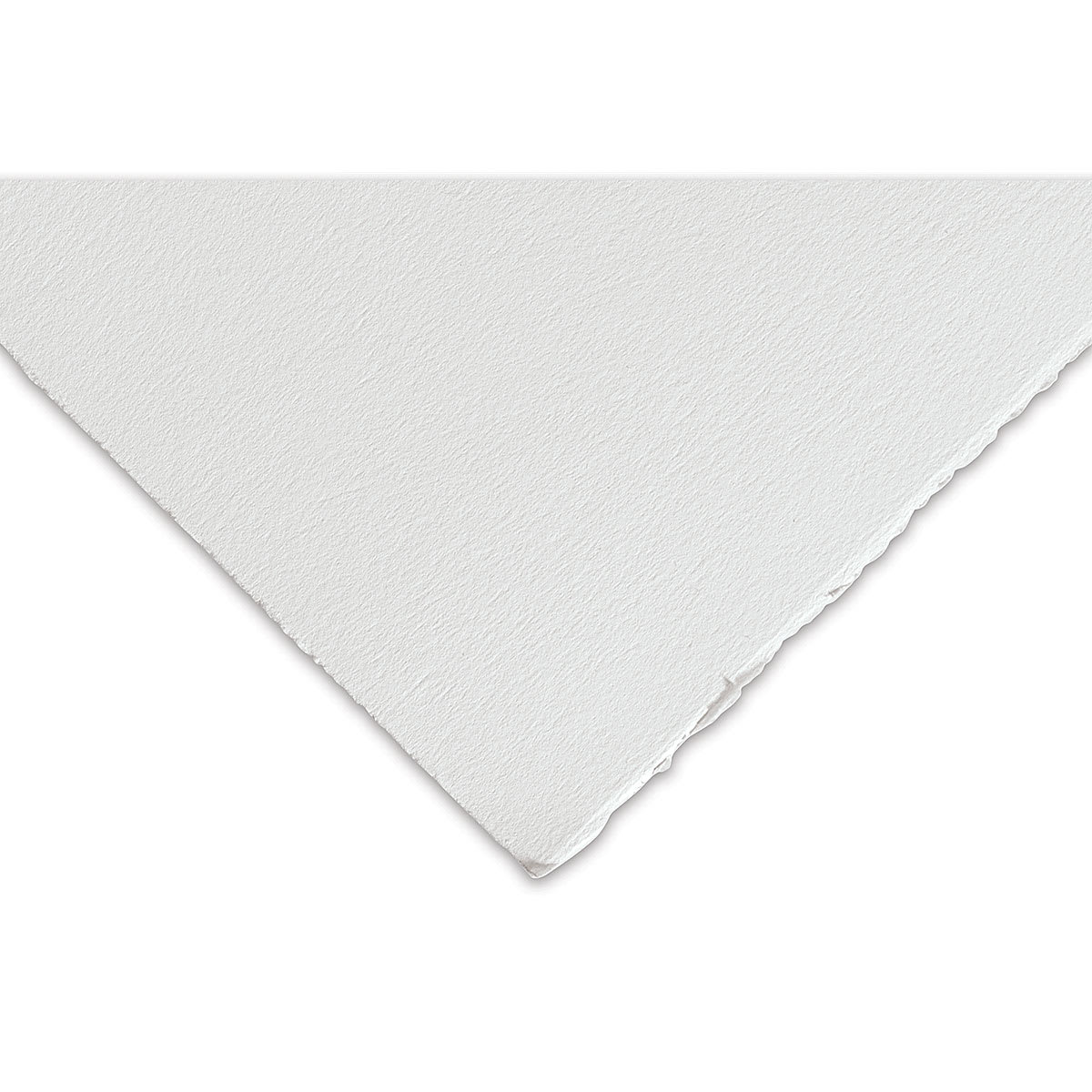 Fabriano Tiepolo Printmaking Paper - Closeup of corner showing color, texture and deckle edges