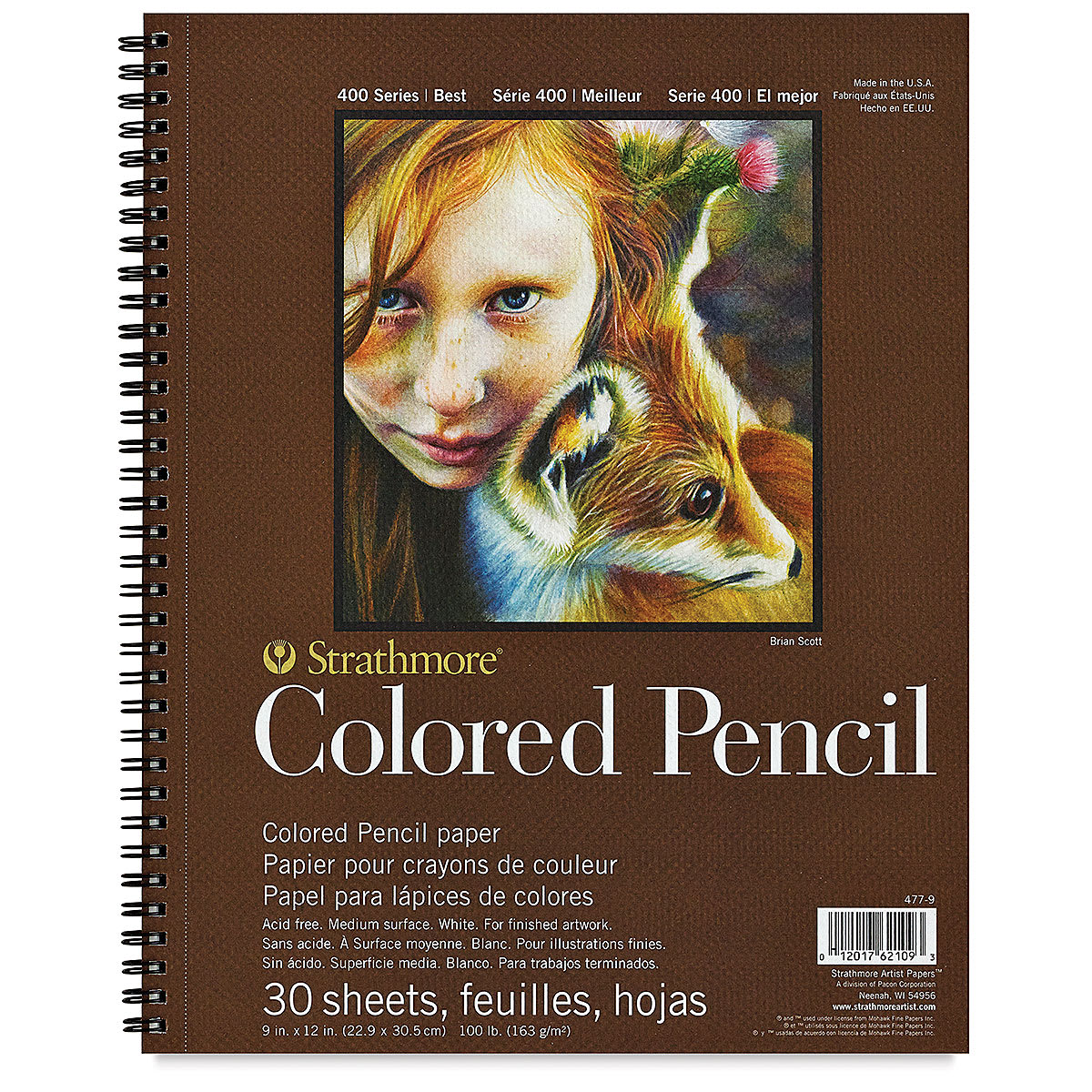 Strathmore 400 Series Colored Pencil Pad - 12" x 9", 30 Sheets, 100 lb