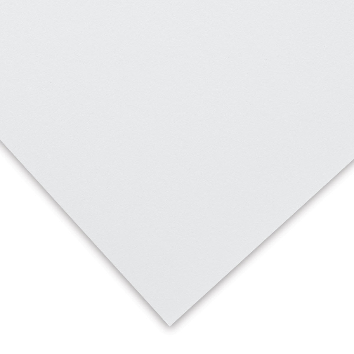 Mohawk Superfine Paper - Corner of Ultra White smooth sheet showing color and texture