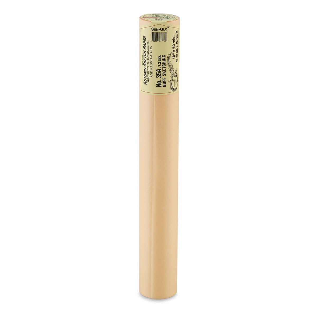 Autumn Sketch Paper Roll - 18" x 50 yds shown upright