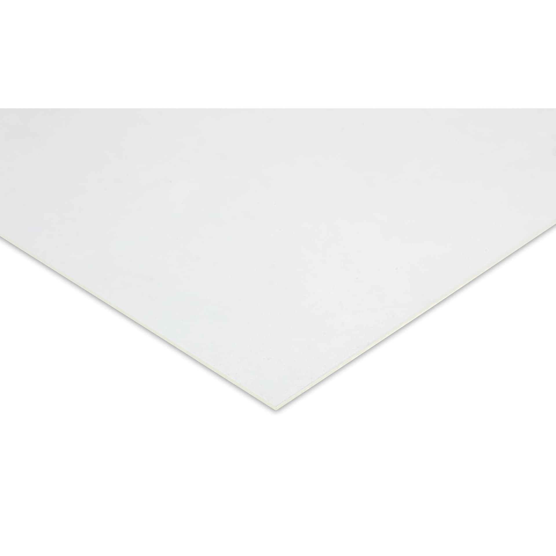 Blick Non-Glare Styrene Sheets, corner of sheet