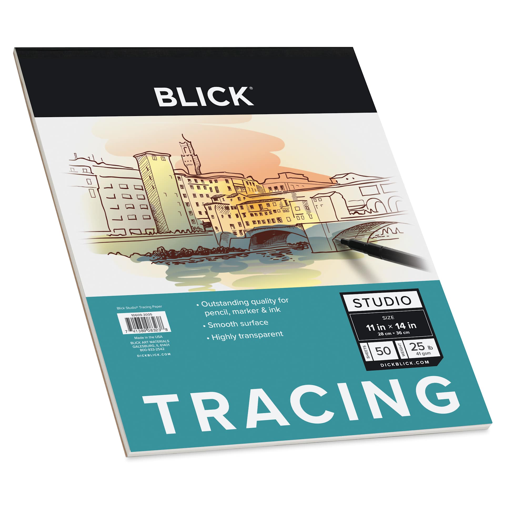 Blick Studio Tracing Paper Pad - 11" x 14", 50 Sheets