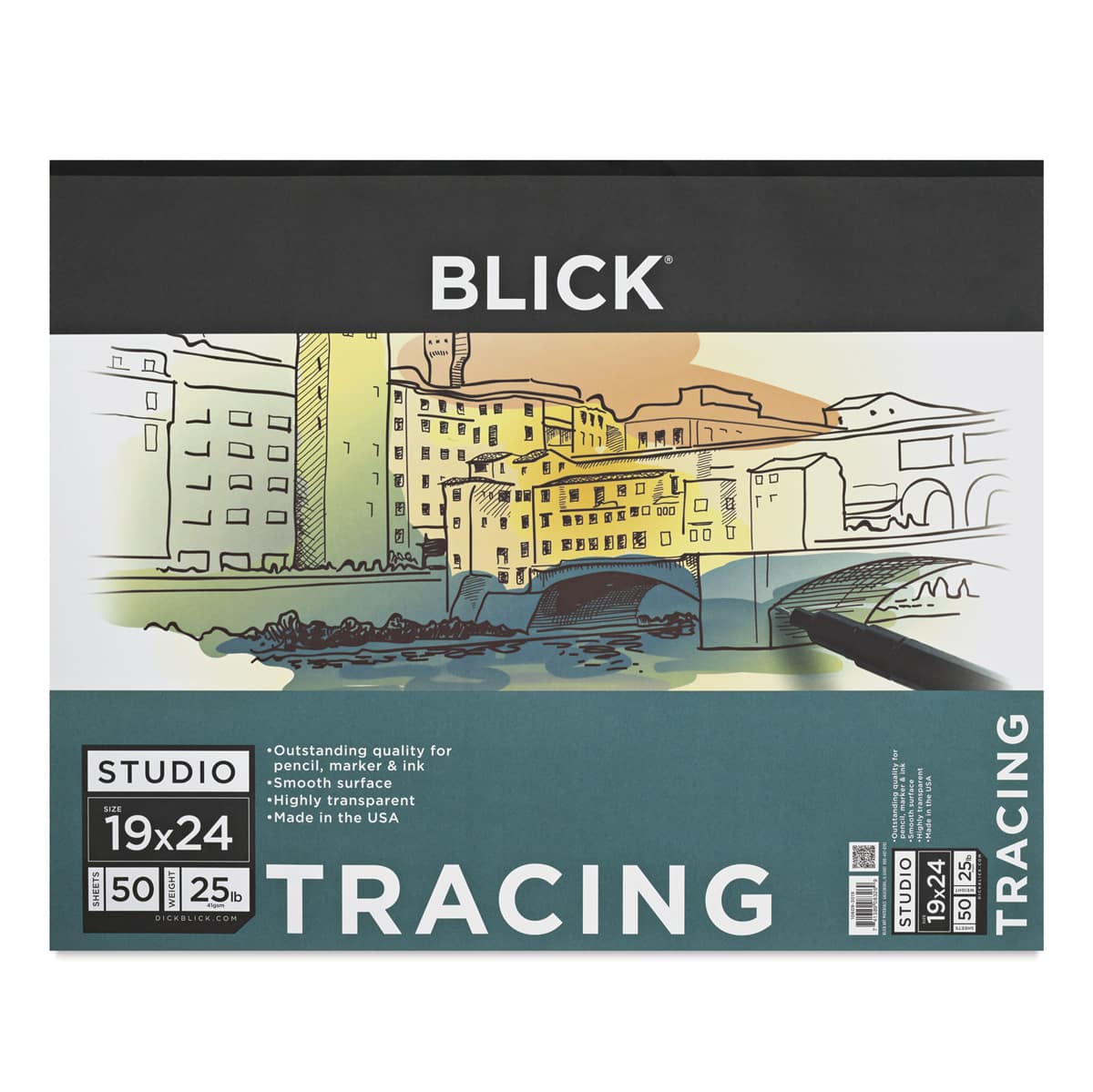 Blick Studio Tracing Paper Pad - 19 x 24, 50 Sheets Blick Studio Tracing Paper Pad - 19 x 24, 50 Sheets