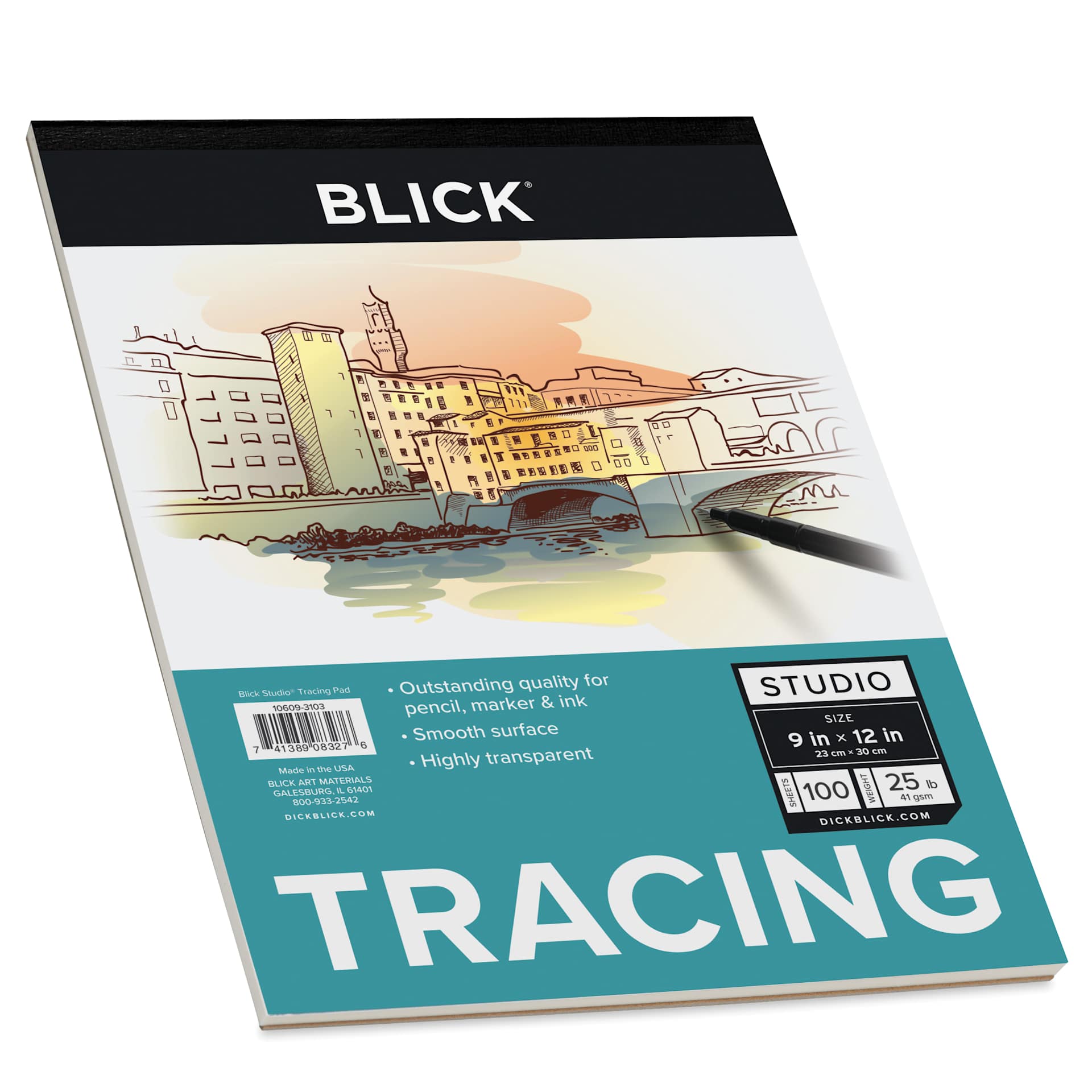 Blick Studio Tracing Paper Pad - 9" x 12", 100 Sheets