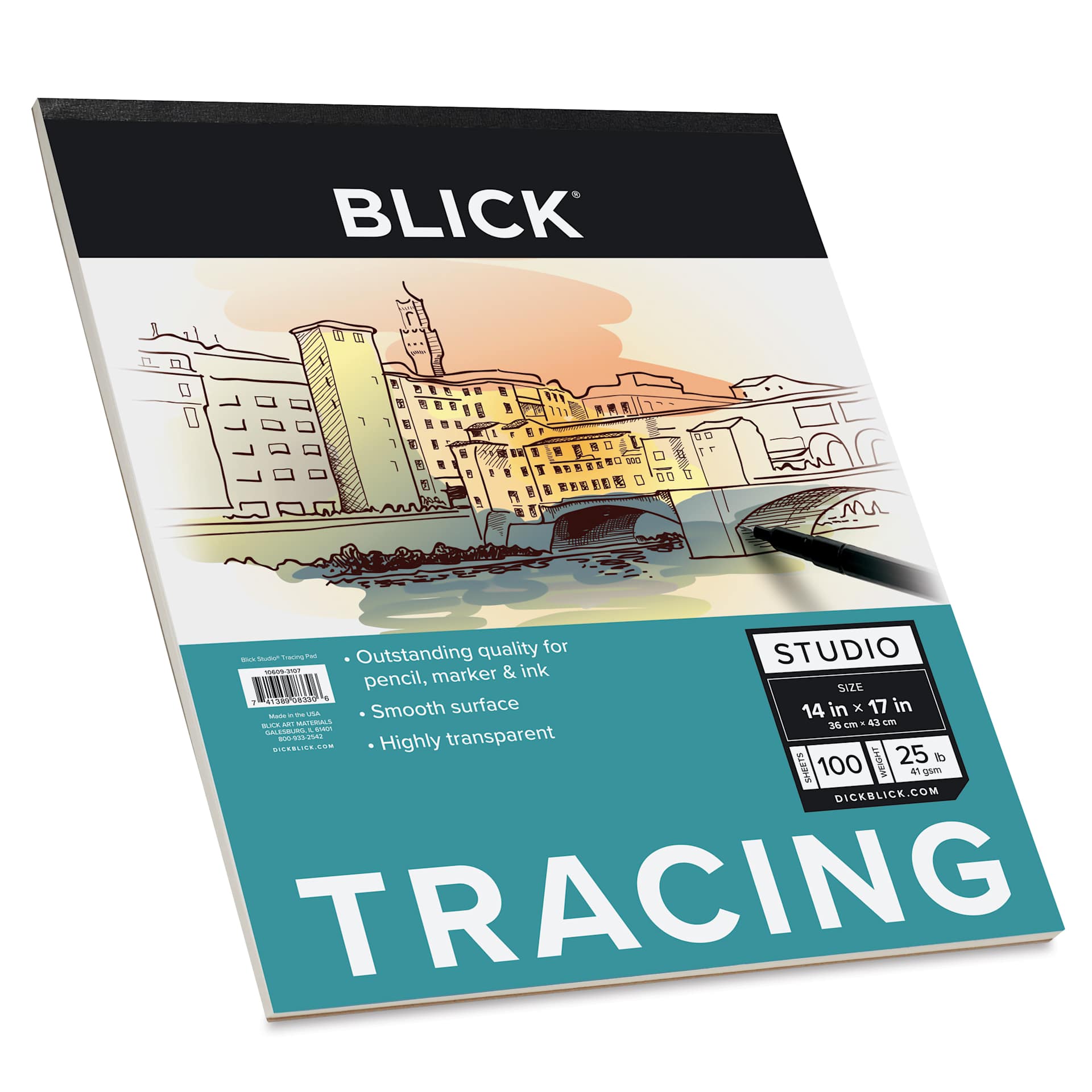 Blick Studio Tracing Paper Pad - 14" x 17", 100 Sheets