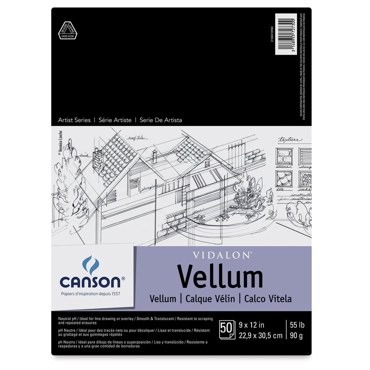 Canson Vidalon Vellum - 9" x 12, 50 Sheets Canson Vidalon Vellum - 9" x 12, 50 Sheets