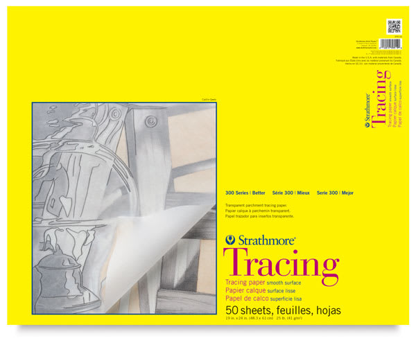 Strathmore 300 Series Tracing Paper Pad - Tracing Paper Pad, 50 Sheets 19"x24"